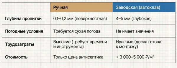 Нужно ли обрабатывать доску перед строительством