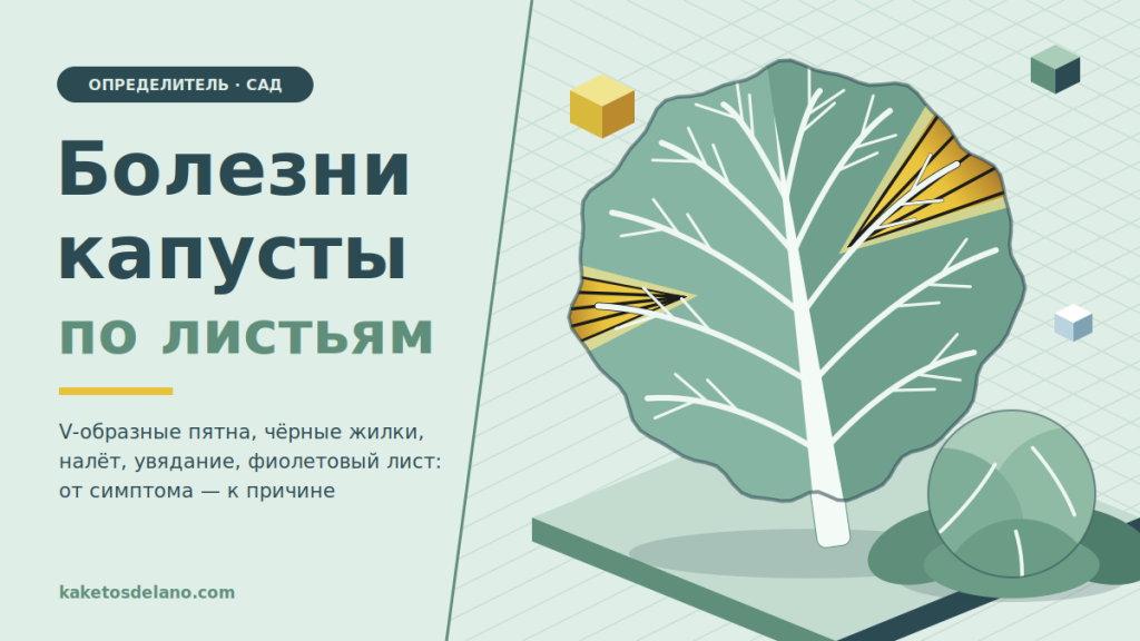 Определение болезней капусты по листьям: жёлтые клинья, пятна и налёт — что с кочаном и как его спасти Лист капусты с V-образным жёлтым пятном и чёрными жилками — определение болезней капусты по листьям