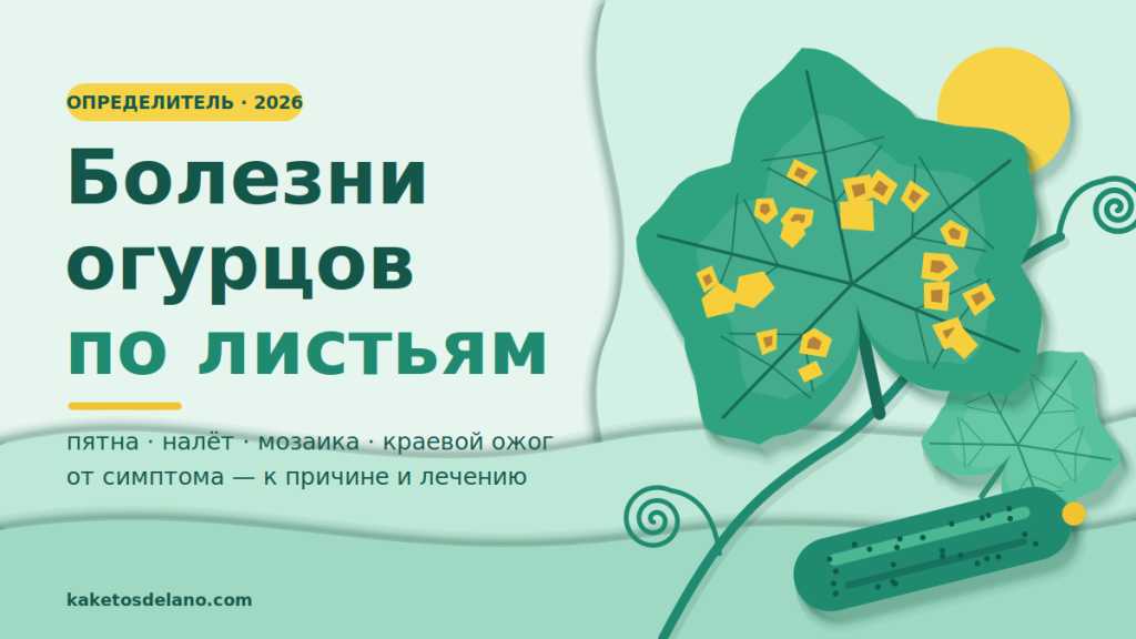 Определение болезней огурцов по листьям: как по пятнам, налёту и жёлтой кайме понять, чем болеет плеть Болезни огурцов по листьям: пятилопастной лист огурца с угловатыми жёлтыми пятнами пероноспороза, усик и зеленец